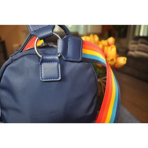 Disney Cruise Line Loungefly Mini Backpack Navy Rainbow Stripe DCL Bag main image 7